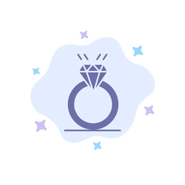 Yüzük, Elmas, Öneri, Evlilik, Soyut Cl Aşk Mavi Simge