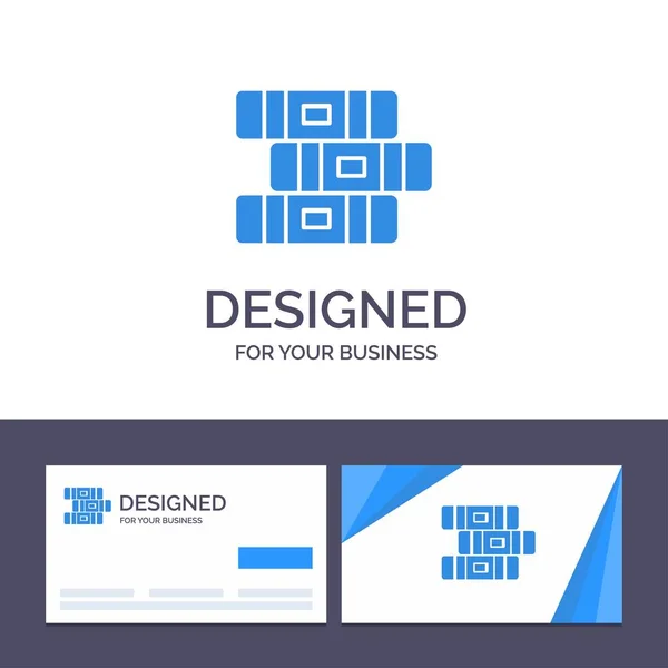 Creative Business Card and Logo template Education, Notebook, St. — стоковый вектор