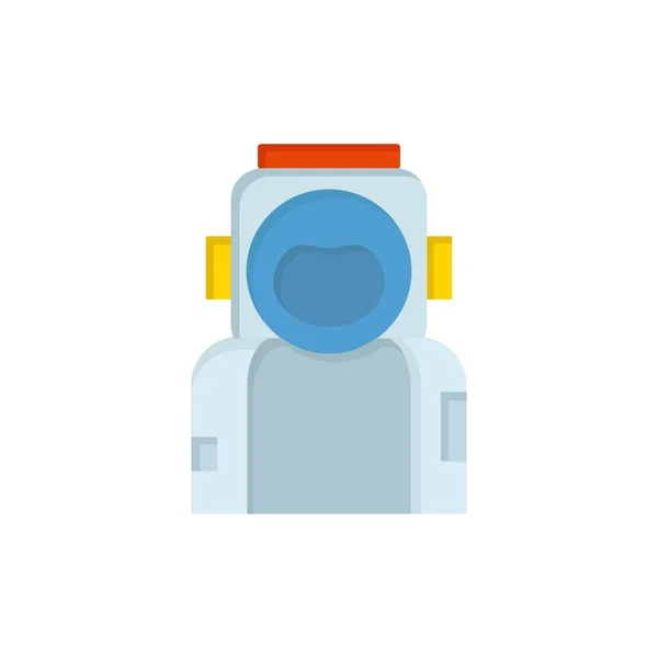 Astronaut, space, spaceman, helmet, suit Flat Color Icon Vector — Stock Vector