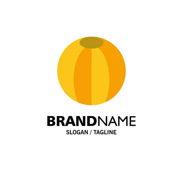 Ball, Strand, Beachball, Spielzeuggeschäft Logo-Vorlage. flache Farbe — Stockvektor