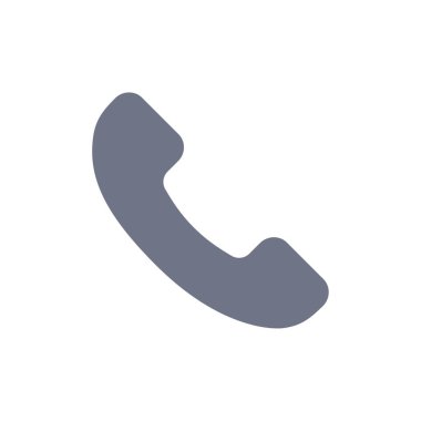 Telefon, telefon, düz renk simgesi arayın. Vektör simgesi afiş Temp