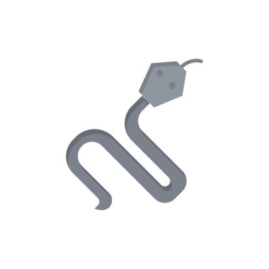 Hayvan, kobra, Hindistan, Kral düz renk simgesi. Vektör simgesi afiş 