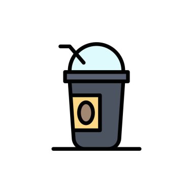 Amerika, Amerikan, Limonata, Devletler Düz Renk Simgesi. Vektör ico