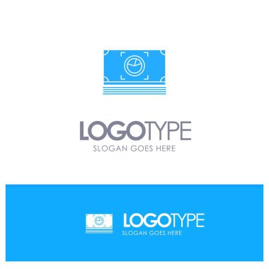 Para, Paket, Nakit, Dolar Mavi Katı Logo tagli için yer ile