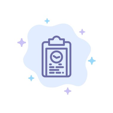 Pano, Koç, Plan, İlerleme, Eğitim Mavi Simge Soyut