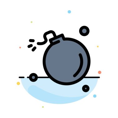 Bomba, Kuyruklu Yıldız, Patlama, Meteor, Bilim Soyut Düz Renk Simgesi