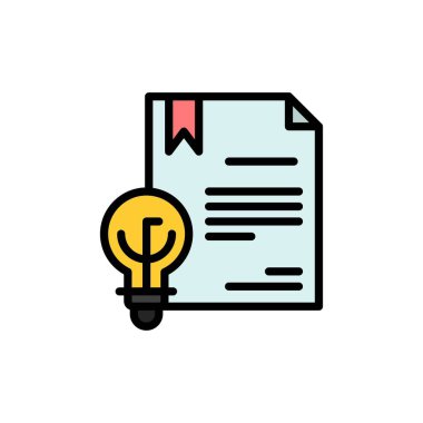 İş, Telif Hakkı, Dijital, Buluş, Hukuk Düz Renk Simgesi. Vektör simgesi afiş Şablonu