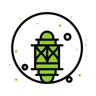 Ramazan simgeleri. Müslüman İslam dua ve ramazan kareem ince çizgi 