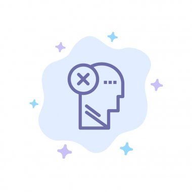 Beyin, başarısızlık, kafa, Insan, Mark, Mind, mavi Ikon düşünme A