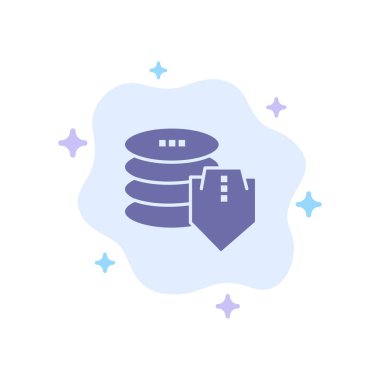 Kalkan, Dolar, Güvenlik, Soyut Bulut Bac Güvenli Mavi Simge