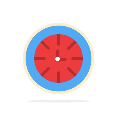 İzle, Zamanlayıcı, Saat, Global Soyut Daire Arka Plan Düz colo