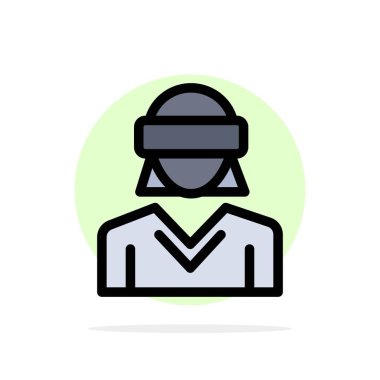 Gözlük, Hareket, Gerçeklik, Teknoloji, Kadın Soyut Daire Geri