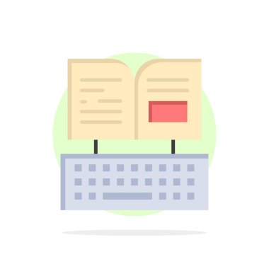Anahtar, Klavye, Kitap, Facebook Soyut Daire Arka Plan Düz co