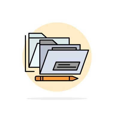 Dosya, Klasör, Tarih, Güvenli Soyut Daire Arka Plan Düz renk I