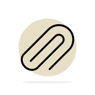 Klip, Metal, Kağıt, Pin Soyut Daire Arka Plan Düz renk Ic