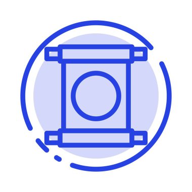 Kaydır, Harf, Çin, Çin Mavi Noktalı Satır Simgesi