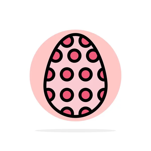 Decoración, Pascua, Huevo de Pascua, Fondo del Círculo Abstracto de Huevo F — Archivo Imágenes Vectoriales