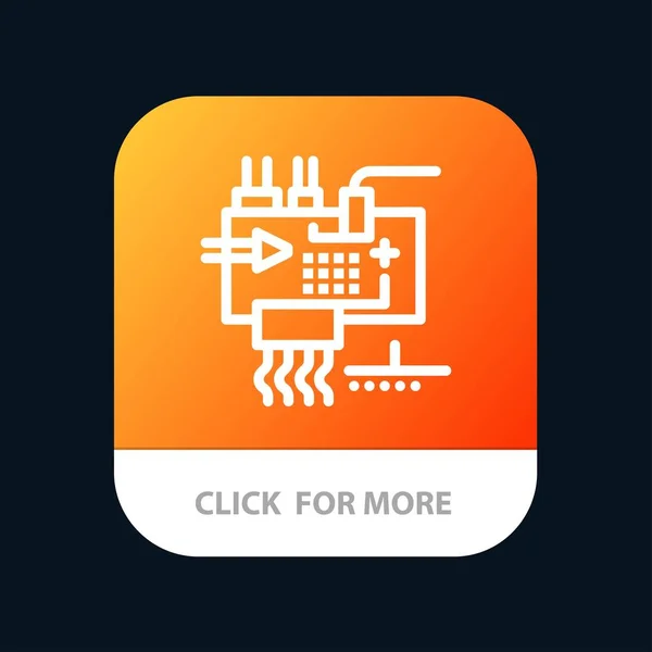 Montieren, anpassen, Elektronik, Engineering, Teile mobile App — Stockvektor