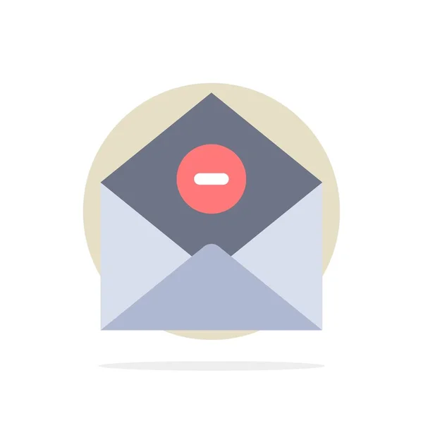 Comunicação, Excluir, Excluir-Mail, Email Abstract Circle Backgr — Vetor de Stock