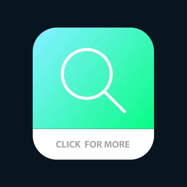 Suche, Forschung, grundlegende, ui mobile App-Taste. Androide und ios l — Stockvektor