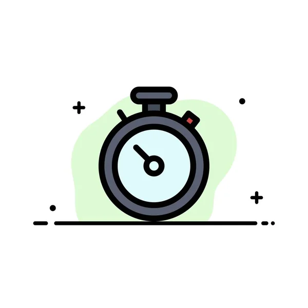 Iránytű, Térkép, navigáció, PIN Business Flat line kitöltött Icon ve — Stock Vector