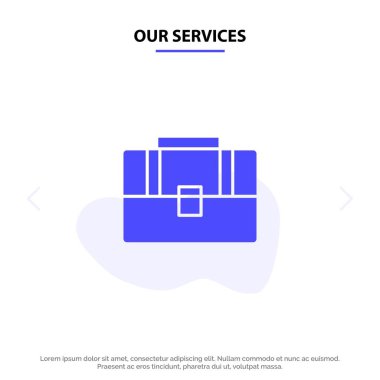 Hizmetlerimiz Çanta, Bavul, Kasa, Çanta Katı Glyph Icon Web c