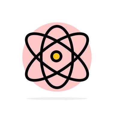 Atom, Eğitim, Fizik, Bilim Soyut Daire Arka Plan Fla