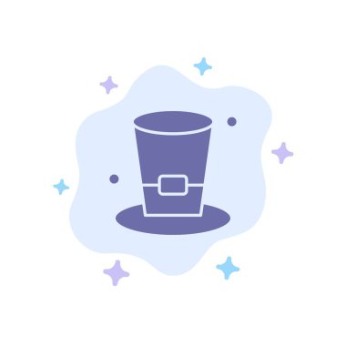 Soyut Bulut Arka Plan Üzerinde Cam, İçecek, Şarap, Bira Mavi Simge