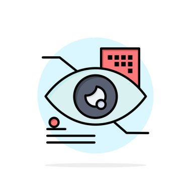 Göz, Musluk, Göz dokunun, Teknoloji Soyut Daire Arka Plan Düz co