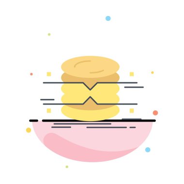 veritabanı, veri, mimari, bilgi grafikleri, izleme Flat Colo