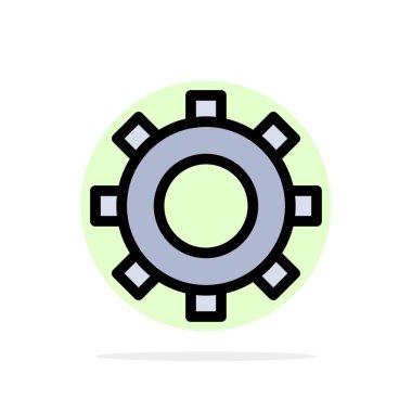 Dişliler, Dişli, Soyut Daire Arka Plan Düz renk Simgesi Ayarı