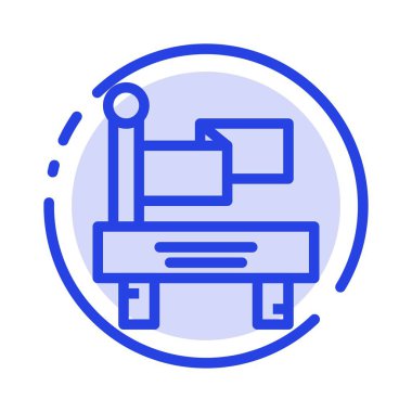 Bayrak, Tren, Ulaşım Mavi Noktalı Hat Simgesi