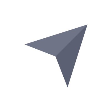 Ok, işaretçi, yukarı, sonraki düz renk simgesi. Vektör simgesi afiş Te