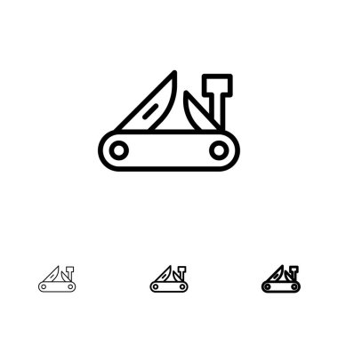 Ordu, Bıçak, Çoklu araç, Çakı Bıçak, İsviçre Kalın ve ince siyah