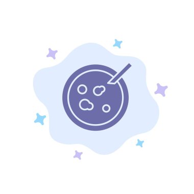 Petri, Çanak, Analiz, Tıbbi Mavi Simge Soyut Bulut Backg