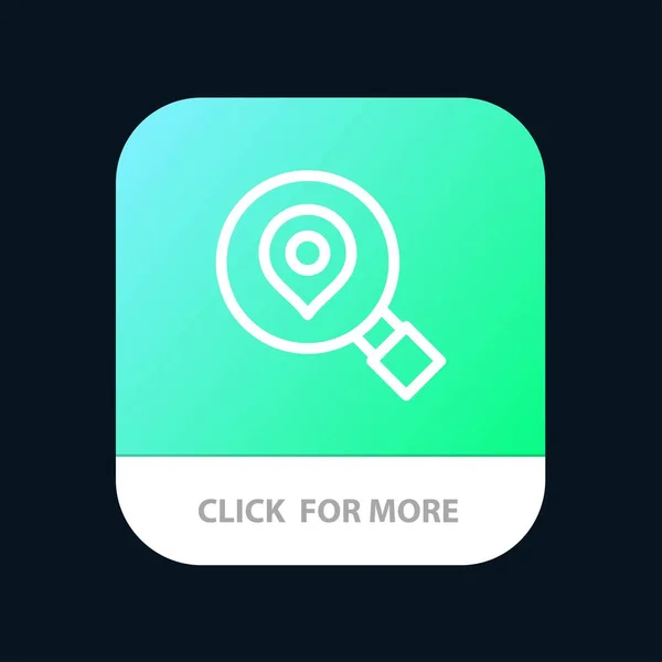 Pesquisa, Pesquisa, Mapa, Localização Botão Aplicativo Móvel. Android e eu — Vetor de Stock