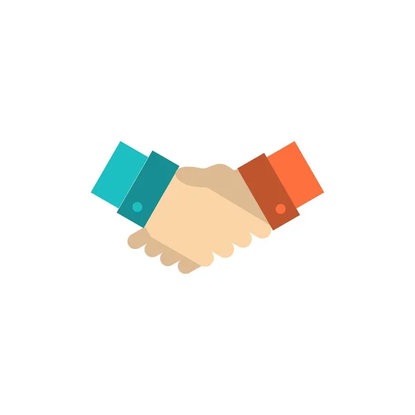 Kézfogás, megállapodás, üzlet, kezek, partnerek, partnerség FL — Stock Vector