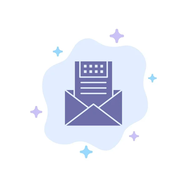 Email Comunicação Emails Envelope Carta Correio Ícone Azul Mensagem Fundo —  Vetores de Stock