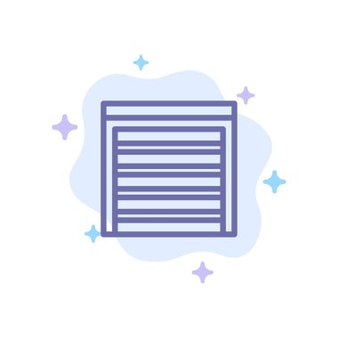 Soyut Bulut Sırt kapı, şehir, inşaat, Ev Mavi Simge