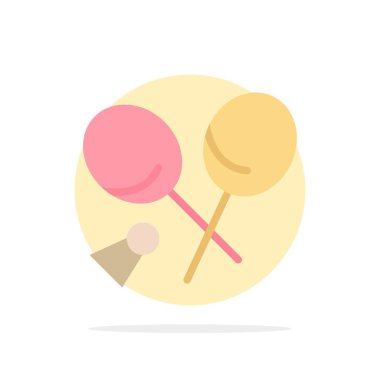 Badminton, Raket, Spor, Bahar Soyut Daire Arka Plan Fla