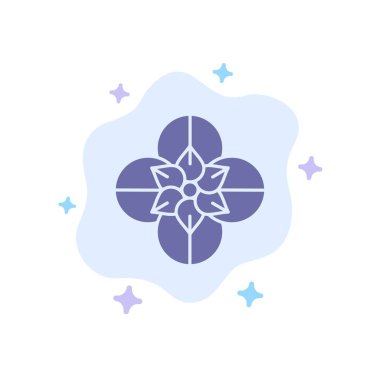 Anemone, Anemone Çiçek, Çiçek, Bahar Çiçek Mavi Simge Abst üzerinde