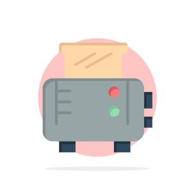 Tost, Tost Makinesi, Tost Makinesi Soyut Daire Arka Plan Düz co