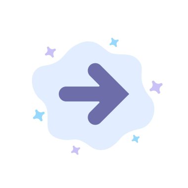 Ok, Ileri, oklar, soyut bulut Backgr sağ mavi simge