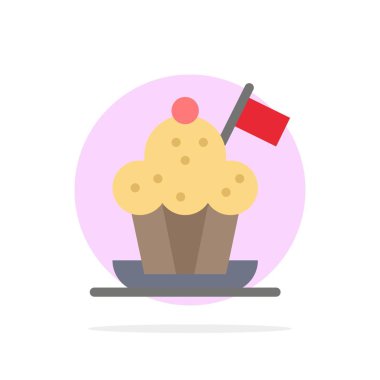 Şef, Şef Şapka, Ocak, Ocak Şapka, Bayrak Soyut Daire Backgro