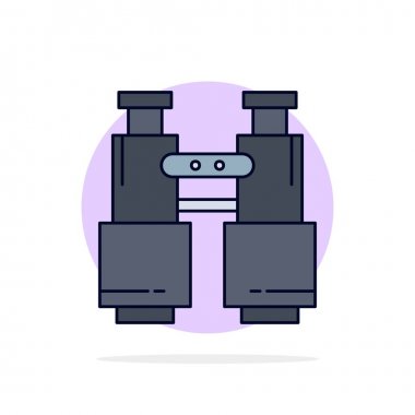 dürbün, bulmak, arama, keşfetmek, Düz Renk Simge Vecto kamp