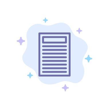 Kitap, Eğitim, Soyut Bulut Arka Plan Kırmızı Mavi Simge