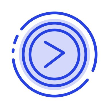 Ok, Arayüz, Sağ, Kullanıcı Mavi Noktalı Satır Simgesi