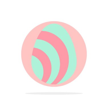 Yumurta, Paskalya, Doğa, Bahar Soyut Daire Arka Plan Düz colo