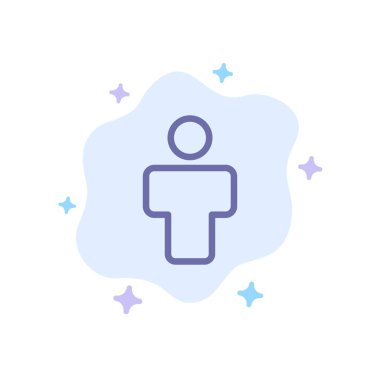 Avatar, Erkek, İnsanlar, Soyut Bulut Backgr Profil Mavi Simge