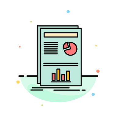 Sunum, Düzen, Grafik, Başarı Soyut Düz Renk Simgesi Te